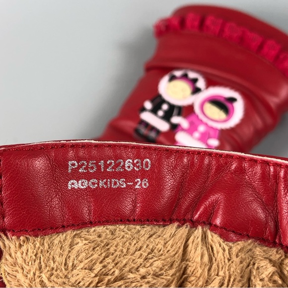 ABC Kids Red Winter Boots - Picture 8 of 8